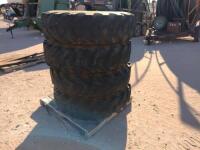 (4) Telehandler Foam Filled Tires 13.00-24