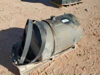 Round Fuel Tank with Mounting Brackets