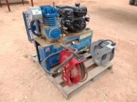 Quincy QT-5 Air Compressor with two hose reels