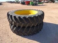 (2) JD Tractor Wheels 480/80R50