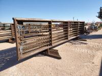 (10) 24' Freestanding Cattle Panels one with 8' Gate