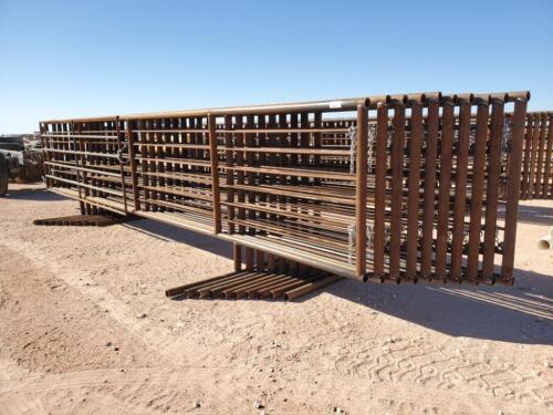 (10) 24' Freestanding Cattle Panels one with 8' Gate