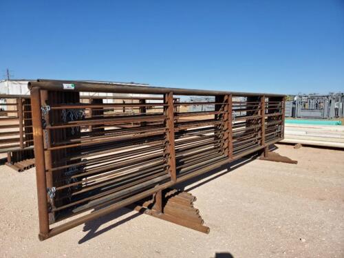 (10) 24' Freestanding Cattle Panels one with 8' Gate