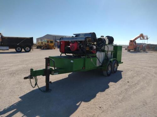 Pressure Washer Trailer with Alkota Pressure Washer (2) Pumps