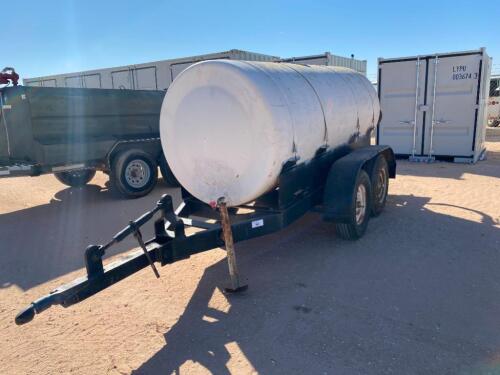 Water Tank Trailer 1,000 Gallon Fiberglass Tank