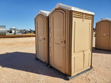 (2) Poly Portable Restroom