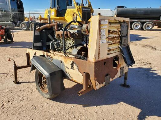 John Deere Motor on air compressor trailer