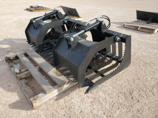 Unused Rock & Brush Grapple, Skid Steer Attachment