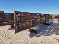 (8) 24' Freestanding Cattle Panels one with 8' Gate