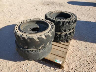 2 Different Sets Skid Steer Wheels/solid Tires