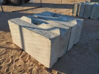 (2) Concrete Retaining Blocks 6ft X 2ft