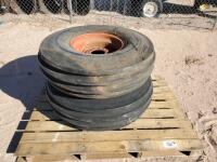 (2) Tractor Front Wheels/Tires 11.00-16