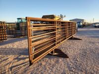 (10) 24' Freestanding Cattle Panels one with 8' Gate