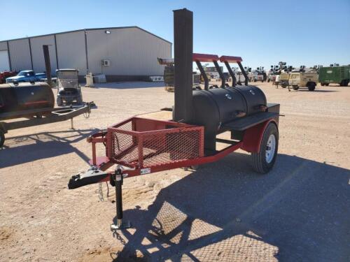 Unused Mobile Smoker BBQ Trailer