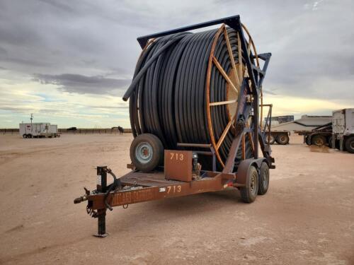 Bumper Pull Hose Reel with Poly Pipe