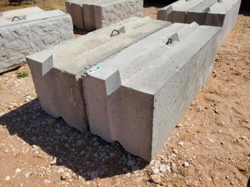 (2) Concrete Retaining Blocks 6ft x 2ft