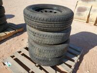 (4) Unused Trailer Wheels/Tires 205/75 R 15