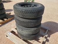 (4) Unused Trailer Wheels/Tires 205/75 R 15