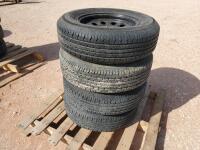 (4) Unused Trailer Wheels/Tires 205/75 R 15