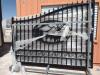 UNUSED GREATBEAR 20 FT BI-PARTING WROUGHT IRON GATE WITH DEER ARTWORK