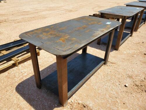 Unused 30'' X 57'' Welding Table with Shelf 5/16'' Top