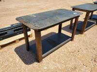 Unused 30'' X 57'' Welding Table with Shelf 5/16'' Top