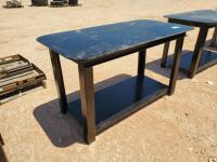 Unused 30'' X 57'' Welding Table with Shelf 5/16'' Top