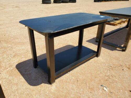 Unused 30'' X 57'' Welding Table with Shelf 5/16'' Top