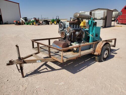 4 Cyl Engine with Generator on Trailer