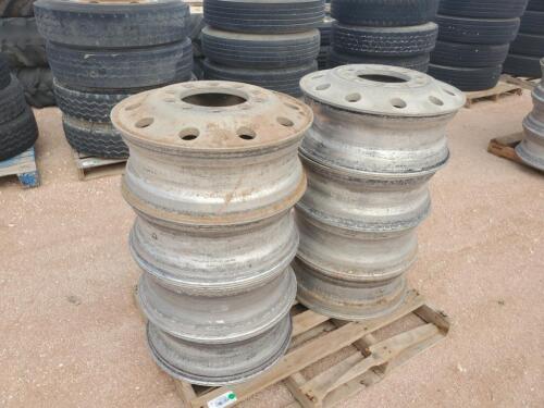 (8) Aluminum Truck Wheels