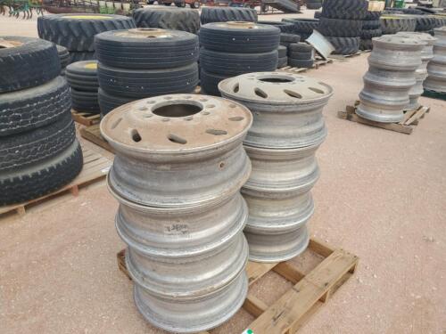 (8) Aluminum Truck Wheels