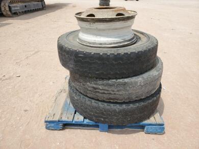 Lot with Truck Wheel & Tires