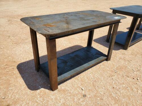 Unused 30'' X 57'' Welding Table with Shelf 5/16'' Top