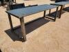 Unused 30'' X 90'' Steel Work Bench with 10ga Top