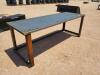 Unused 30'' X 90'' Steel Work Bench with 10ga Top