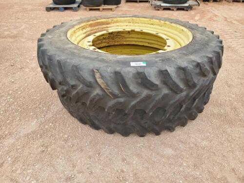 (2) Tractor Wheels/Tires 14.9 R 46