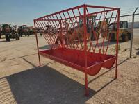 Shop made livestock hay Feeder