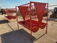 Shop made livestock hay Feeder