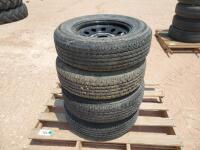 (4) Unused Trailer Wheels/Tires 205/75 R 15