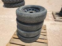 (4) Unused Trailer Wheels/Tires 205/75 R 15