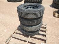 (4) Unused Trailer Wheels/Tires 205/75 R 15