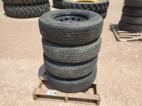 (4) Unused Trailer Wheels/Tires 205/75 R 15