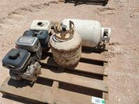 (2) Propane Tanks/(2) Parts Motors