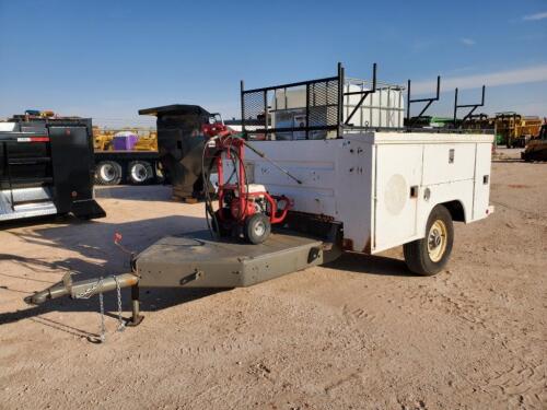 Shop Made Utility Trailer with Pressure Washer unit