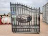 Unused Greatbear 14ft Iron Gate with artwork ''DEER '' in the Middle Gate Frame - 2