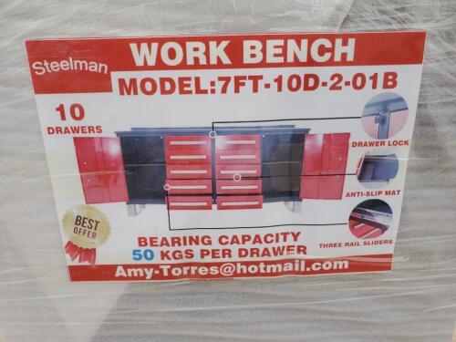 Unused Steelman 7Ft Work Bench