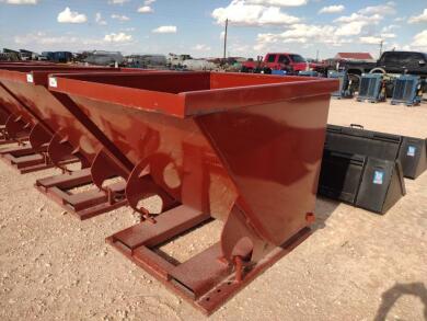 Unused(1CY) Self Dumping Hopper, Hopper has Forklift Pockets