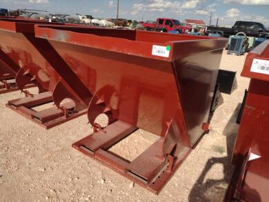 Unused(1CY) Self Dumping Hopper, Hopper has Forklift Pockets