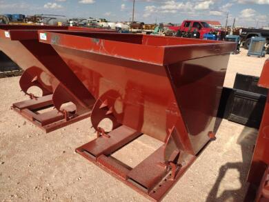 Unused(1CY) Self Dumping Hopper, Hopper has Forklift Pockets