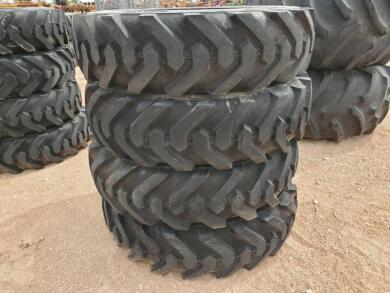 (4) Unused Telehandler Wheels w/Tires Foam Filled